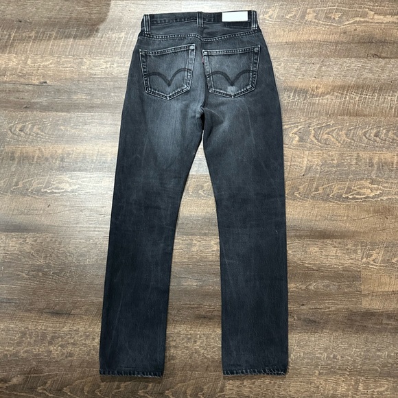 Re/Done 70s Straight Jeans in Black NWT Size 25 - Picture 4 of 11